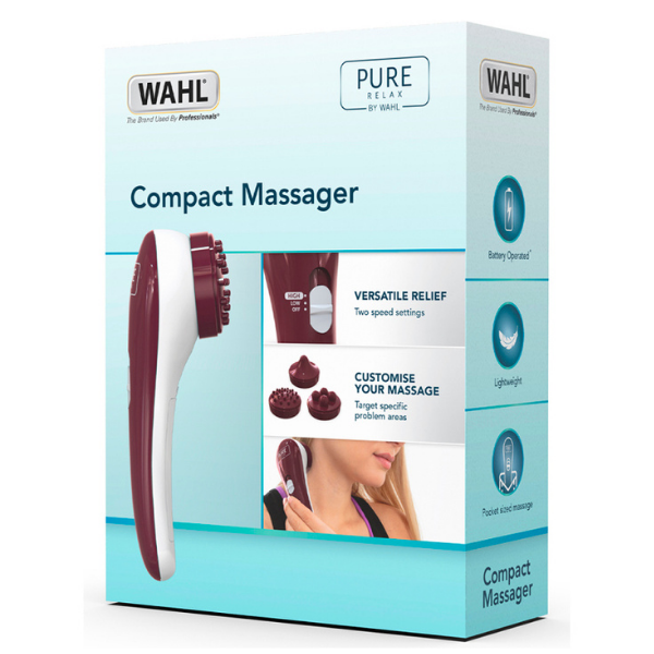 Wahl Pure Relax Compact Massager | Head, Arm, Neck - Red - ZY108