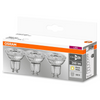 Osram LED GU10 Full Glass Spot Light Bulb 50W (3 Pack) - Warm White - LV818392