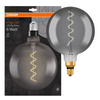 Osram 1906 LED E27 Vintage Spiral Filament Large Globe Glass Light Bulb 28W - Gold or Smoke