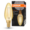 Osram 1906 LED E14 Vintage Filament Glass Candle Light Bulb | 12W, 22W or 35W - Gold