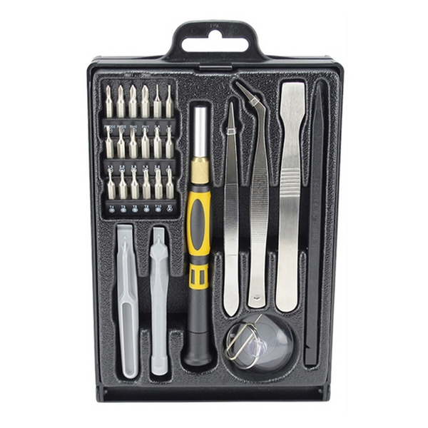 Sprotek Mobile Screen Repair Tool Kit | 18 Piece Screwdriver Set | Prying Tool | Suction Cups | SIM Card Ejection Tool - STE-3050