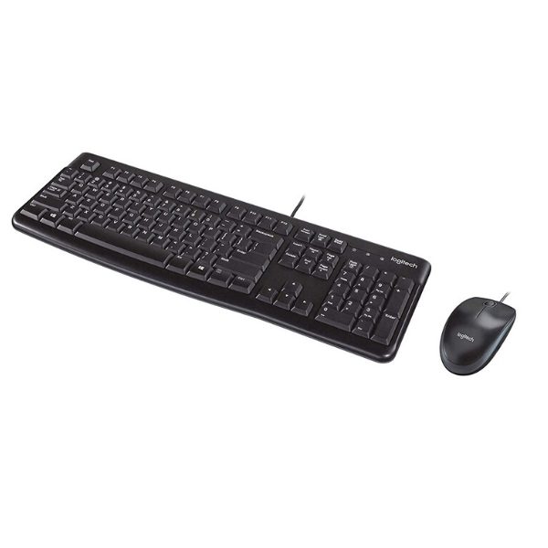 Logitech Desktop MK120 USB Keyboard and Mouse Set – Black – 920-002552