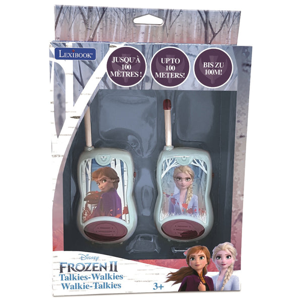 Lexibook Frozen 2 II Twin Pack Kids Walkie Talkies 100m Range - TW12FZ