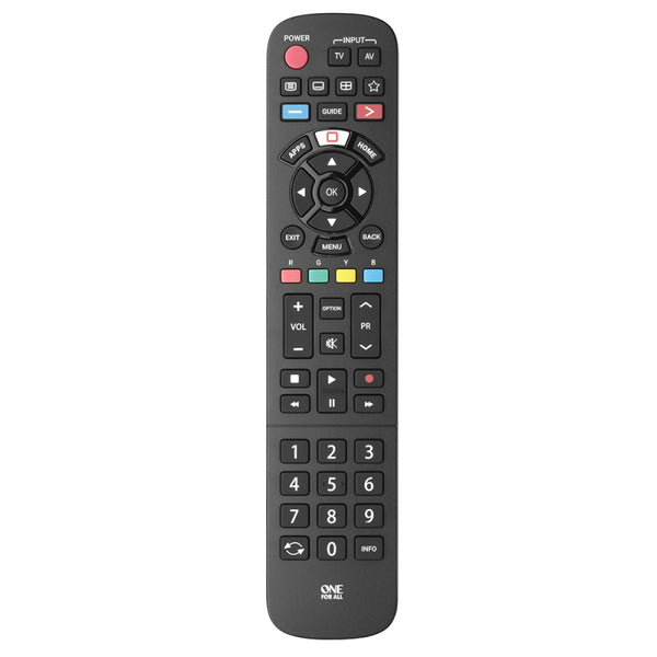 One For All Panasonic TV Replacement Remote Control | Works with All Panasonic TVs - URC4914