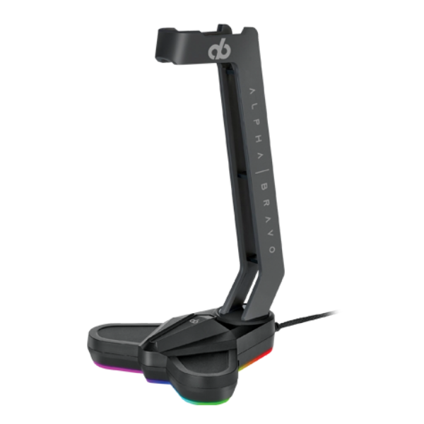 Veho Alpha Bravo GA1 USB Gaming Headset Stand | Backlit Base - Black - VAB-A001-GA1