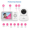 VTech Digital 2.8in Baby Video Monitor with Remote Pan Tilt - White - VHVM923