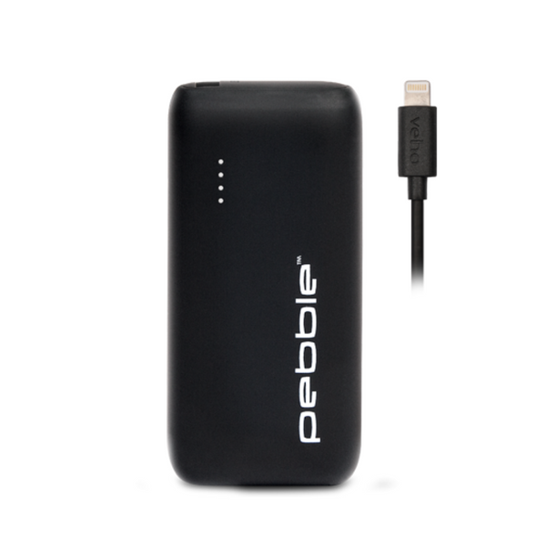 Veho Pebble PZ-5 Portable Power Bank | 5,000mAh | USB-C with MFi Cable - VPP-012-PZ5-B