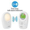 VTech Audio Baby Monitor with Room Temp | Night Light | Lullabies - White - DM1211