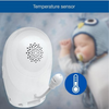 VTech Audio Baby Monitor with Room Temp | Night Light | Lullabies - White - DM1211