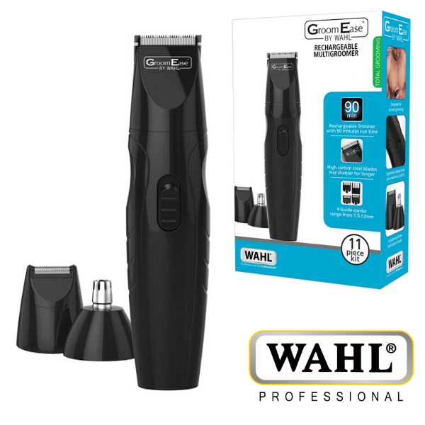 Wahl GroomEase Rechargeable Multigroomer | 8 Trimming Lengths - Black - 9685-417