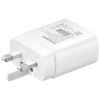 Samsung Super Fast 45W 3-Pin Wall Charger 2.0 with USB Type-C to Type-C Cable (5 A) - White - EP-TA845XWEGGB