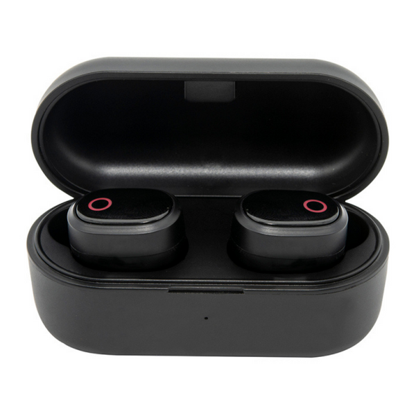 Groov-e Music Buds True Wireless TWS Headphones Earphones with Charging Case - Black - GVTW03BK