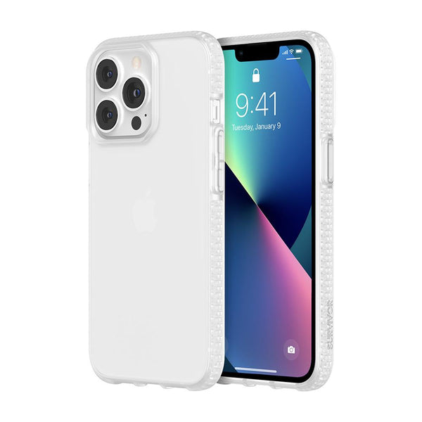Griffin Survivor Clear Case for iPhone 13 Mini, 13, 13 Pro or 13 Pro Max - Black, Clear, Navy or Pink