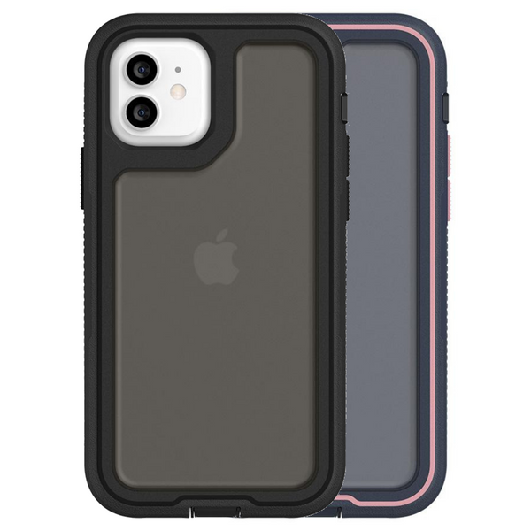 Griffin Survivor Extreme Protective Case for iPhone 12 Mini, 12, 12 Pro & 12 Pro Max - Black or Navy/Pink