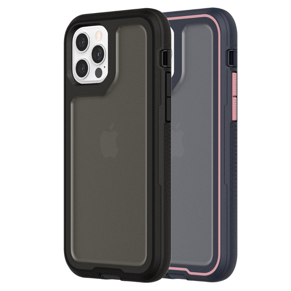 Griffin Survivor Extreme Protective Case for iPhone 12 Mini, 12, 12 Pro & 12 Pro Max - Black or Navy/Pink