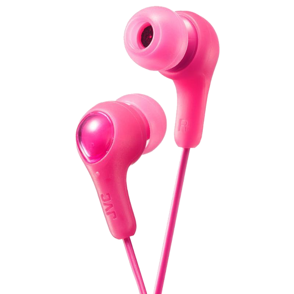 JVC Gumy Plus In Ear Headphones Earphones with Bass Boost - Black, Blue, Pink, Violet and White - HAFX7