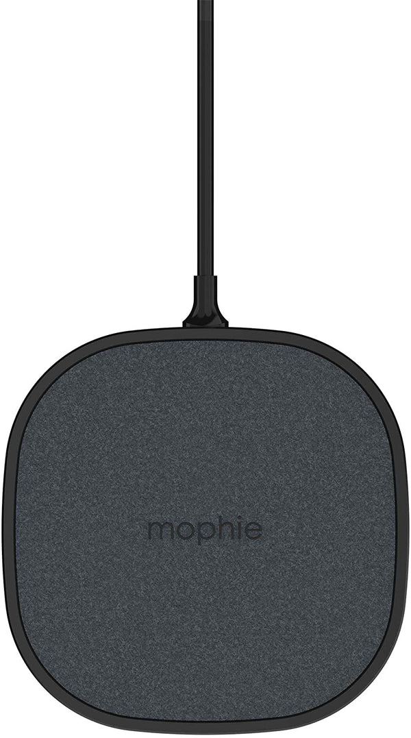 Mophie 10W Qi Wireless Charging Pad for iPhone, AirPods and other Qi-Enabled Devices (UK Adapter) - Black - 409903377