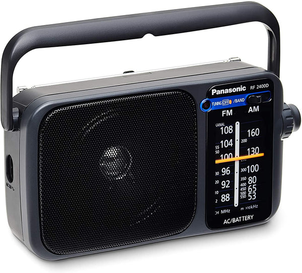 Panasonic RF2400 Portable Radio AM/FM with AC or DC operation - Black - RF2400DEB-K