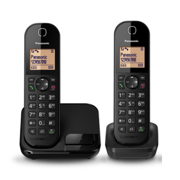 Panasonic KX-TGC412EB Digital Cordless Phone with Nuisance Call Blocker - Twin Handsets (Pack of 2)