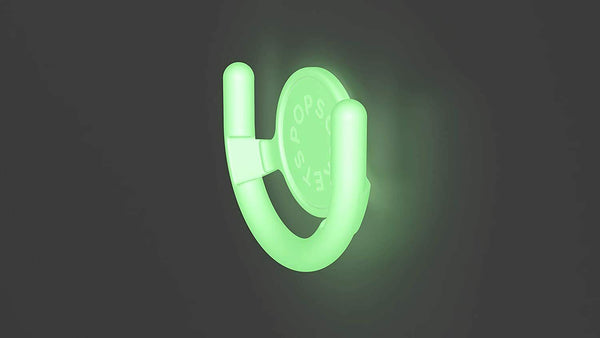 PopSockets PopMount Multi-Surface Grip Mount - White/Glow in the Dark - 801371