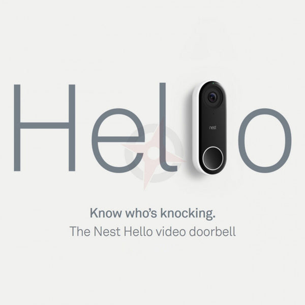 Google Nest Hello Video Doorbell Camera Wired with Night Vision, 160° View - NC5100GB (Refurbished)
