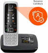 Gigaset C630A Single DECT Cordless Telephone with Answer Machine & Call-Block