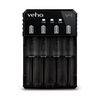 Veho V-1 USB Rechargeable 5V/2A Battery Charger | x4 Channels | LED Display - VPP-011-V1